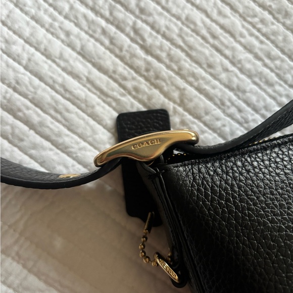 NWT Coach Black Leather Val Duffle Bag - Picture 10 of 14